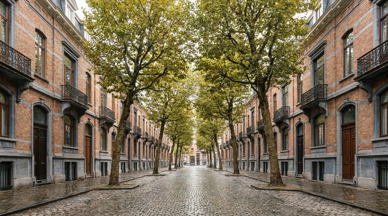 Rue résidentielle à Forest (Vorst), Bruxelles