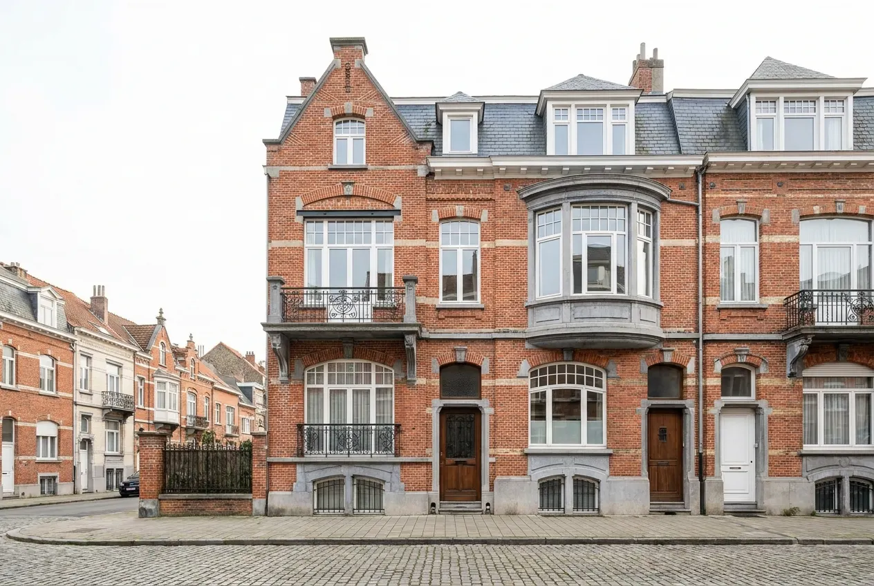 maisons de maître éclectiques, rue Franz Merjay ou rue Berkendael