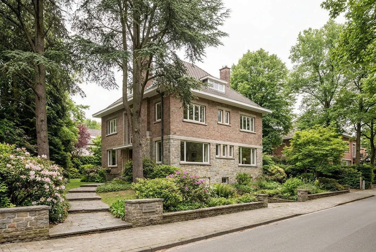 villa 4 façades avec jardin arboré, avenue des Cerisiers ou avenue Orban